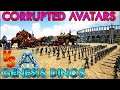 Ark Corrupted Avatars (Bots) vs Genesis Dinos || Ark Battle