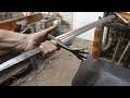 Forging a pattern welded Basilisk sword, part 3, forging the guard.