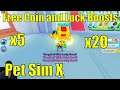 How to get free Coin and Luck boosts in Pet Sim X | Luck Boost Multipliers Amounts | All Codes