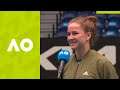 Karolina Muchova: "I'm happy I'm through!" on-court interview (3R) | Australian Open 2021