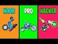 NOOB vs PRO vs HACKER in Happy Racing