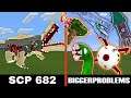 SCP 682 vs. Bigger Problems | Minecraft (a Problematic Battle!)