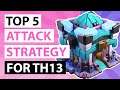 TOP 5 BEST TH13 Attack Strategy 2021!! (Low Heroes) | COC 3 Star MAX TH13 War Base | Clash of Clans