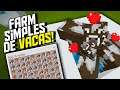 FARM de VACAS AUTOMÁTICA e SIMPLES no Minecraft Bedrock! TUTORIAL