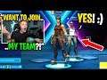 I recruited the most TOXIC RECON EXPERT into my Fortnite team... (new member)