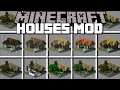 Minecraft INSTANT HOUSES MOD / SPAWN HUGE STRUCTURES TO CREATURE A VILLAGE !! Minecraft Mods