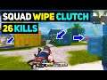Squad Wipe Clutch PUBG MOBILE 26 Kills Pakistani Gameplay
