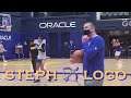 📺 Stephen Curry from the logo at Warriors training camp practice, day b4 Portland preseason game
