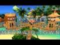The Sims 4 Speed Build | 🌴 PALMTREE MERMAID TOWN 🌴 | ISLAND LIVING | Rebuilding Sulani