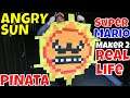 Angry Sun Giant Pinata (Real Life Super Mario Maker 2 Angry Sun part 2)