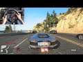 GTA V Lamborghini Aventador Drive (Acclerations, Tunnel Sounds) | Logitech G29