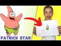 How to draw Patrick Star easy | Step by step tutorial for beginners