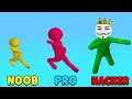Noob Vs Pro Vs Hacker ASMR Sound Stacky Dash Funny 2021 - Gameplay Up Levels 35 - 45 (Android, iOS)