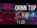 ORNN vs QUINN (TOP) (DEFEAT) | Rank 2 Ornn, 4/2/6 | KR Grandmaster | 11.23