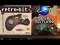 Retro Bit SEGA Saturn USB controller Review - Retroarch & Windows DirectX -
