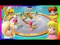Super Mario Party Minigames #186 Rosalina vs Peach vs Hammer bro vs Daisy