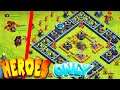 WORLD RECORD!! Beating New challenge w/ only Heroes!! "Clash Of Clans"