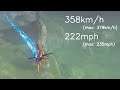 空中浮遊バグ（BLSS）の速度を調べてみたよ！時速360キロ！【ゼルダの伝説ブレスオブザワイルド】