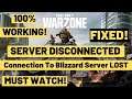 Cod Warzone Connection Failed Error 8192|COD MW Servers Down Connection to Blizzard| Cod Server Disc