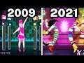Graphical Evolution of Just Dance (2009-2021)