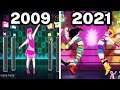 Graphical Evolution of Just Dance (2009-2021)