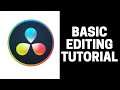 How to To Basic Editing in DaVinci Resolve 17