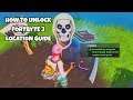 How To Unlock Fortbyte 3 Location Guide | Accessible Using Skull Trooper Emoji At Western Most Point