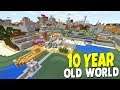 10 YEAR OLD Minecraft World REACTION - First Time Back in YEARS - Minecraft World Tour