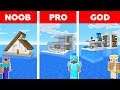 Minecraft Battle: NOOB vs PRO vs GOD: HOUSE ON WATER in MINECRAFT / Animation