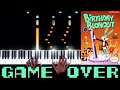 The Bugs Bunny Birthday Blowout (NES) - Game Over - Piano|Synthesia