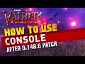 Valheim, How to use Console Command after patch 0.148.6