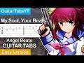 Angel Beats - My Soul, Your Beats! (Opening) Guitar Tutorial + TABS (Easy Version) / Guitar Cover