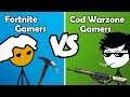Fortnite Gamers vs Cod Warzone Gamers