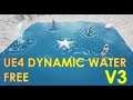 FREE Unreal Engine 4 Reactive Dynamic Water V3 Project Download [UE4.20]