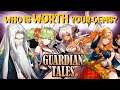 Guardian Tales KAMAEL banner with MAYREEL, BARI & TINIA! WHO IS WORTH YOUR GEMS??