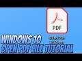 How To Open PDF Files In Windows 10 Tutorial | Install Adobe Acrobat Reader DC