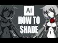 How to Shade Anime Characters - tutorial / Adobe Illustrator