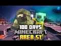 I Survived 100 Days in Area 51 on Minecraft.. Here's What Happened..