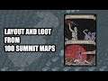 Layout and Loot from 100 Summit Maps