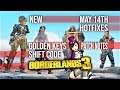 New Borderlands 3 Shift Codes Golden Keys May 14th hot fixes Gaming News 2020