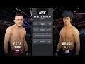 Petr Yan Vs. Bantamweight Bruce Lee : UFC 4 Gameplay (Legendary Difficulty) (AI Vs AI) (PS4)