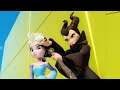 Princess Elsa FROZEN VS ZOMBIES | Did Frozen Elsa beat Maleficent? | Disney Infinity Gameplay