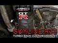 Skyline R33 exhaust install plus an R32 GTR built by Mines in the USA!