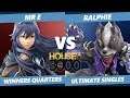 Smash Ultimate Tournament - Mr E (Lucina) Vs. Ralphie (Wolf) SSBU Xeno 168 Winners Quarters