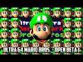 ⭐ Super Mario 64 - Ultra 64 Mario Bros. - Open Beta 1 - 4K