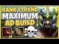 *4 INFERNAL DRAGONS* HIGHEST POSSIBLE AD TRYNDAMERE BUILD (MASSIVE CRITS) - League of Legends