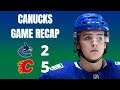 Canucks postgame recap: Flames beat Canucks 5-2, Canucks have lost 3 straight