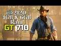 GT 710 + I3 2120 + 4gb & 6gb Ram Test | Red Dead Redemption 2 | I Lost the Race