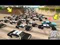 اقوى وأشرس مطاردة من الشرطة في قراند سان أندرياس | GTA SA Police Chase