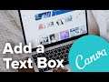 How to Add a Text Box in Canva